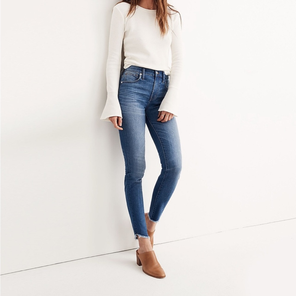 Madewell 10" High-Rise Skinny Jeans: Tulip-Hem Edition